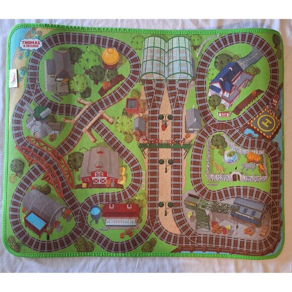 Thomas & Friends, Made in China Other - Thomas & Friends Playmat 30x24 Train Tracks Durable Material Zoo Farm Hospital